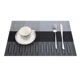 Plain Rectangular PVC Woven Tableware Western-style Placemat