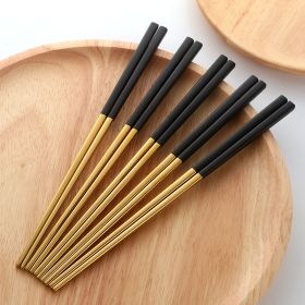 Stainless Steel Chopsticks Color Household Anti-scald Tableware