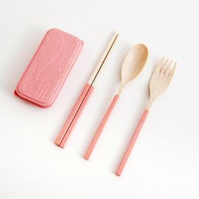 Household Portable Folding Wheat Straw Tableware