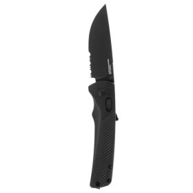 SOG Flash AT Blackout Partially Serrated