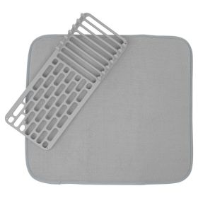 Cuisinart 18US6251GRAY Dish Drying Mat with Rack (Gray)