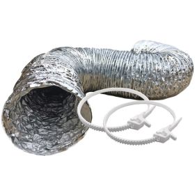 Builder's Best 110673 4" x 8ft SilverDuct Dryer Transition Duct Kit