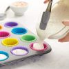 12 Reusable Silicone Baking Cups