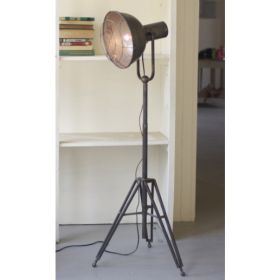 Caged Studio Lamp 20" X 20" (52" - 72"T)