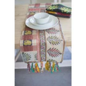 Set Of Four Assorted Kantha Table Runners