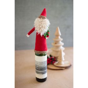 Felt Santa Wine Topper