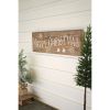 Merry Christmas Sign On Recycled Wood