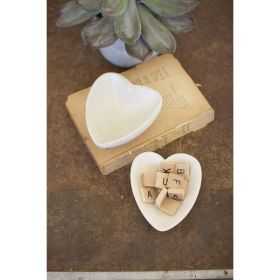 Hand-Carved Stone Heart Bowl