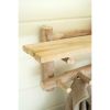 Reclaimed Wood Shelf With Coat Rack