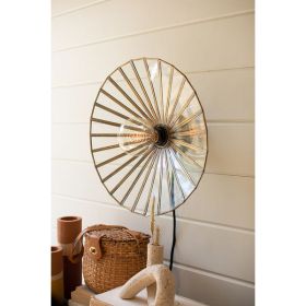 Glass And Iron Wall Sconce Lamp