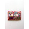 Naughty/Nice Christmas Kantha Pillow