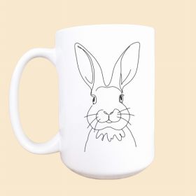 Bunny ceramic Easter coffee mug