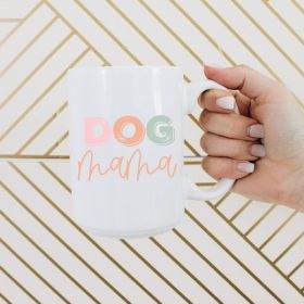 Dog mama ceramic coffee mug