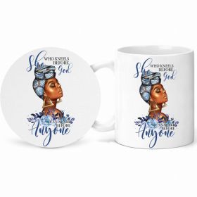 She Who Kneels Before God Mug and Coaster Set