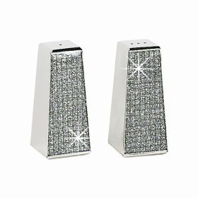 Glitter Galore Salt & Pepper Shakers, Nickel Plated