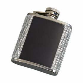 Crystal Flask with Black Engraving Plates