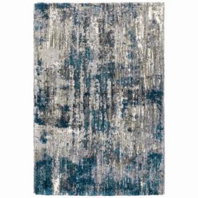 5'x8' Grey and Blue Grey Skies Indoor Area Rug