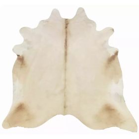 6.5 Ft  Champagne Brindled Cowhide Rug