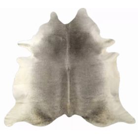 6 Ft Natural Grey Brindled Cowhide Rug