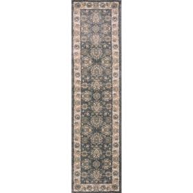 2' x 7' Grey or Ivory Polypropylene Runner Rug