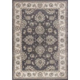 3' x 5' Grey or Ivory Polypropylene Area Rug