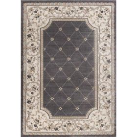 5' x 7' Polypropylene Grey or Ivory Area Rug