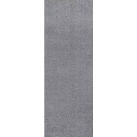 2' x 7' Runner Polyester Grey Area Rug