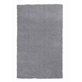 5' x 7'  Polyester Grey Area Rug