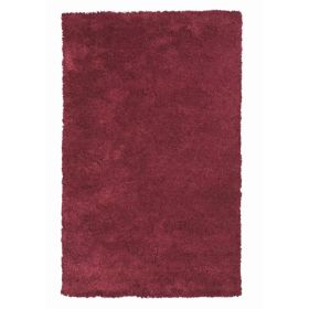 5' x 7'  Polyester Red Area Rug