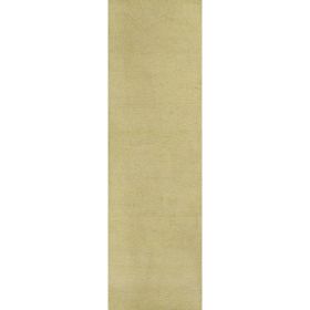 2' x 7' Runner Polyester Canary Yellow Area Rug