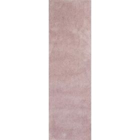 2' x 7' Runner Polyester Rose Pink Area Rug