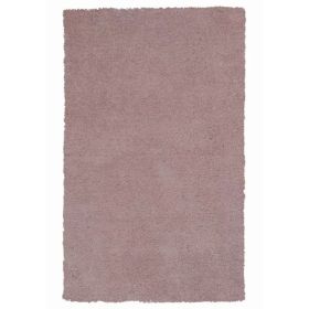 5' x 7'  Polyester Rose Pink Area Rug