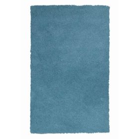 2' x 4' Polyester Highlighter Blue Area Rug