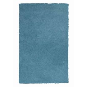 5' x 7'  Polyester Highlighter Blue Area Rug