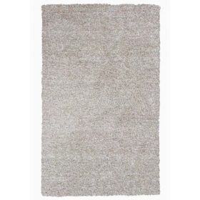 2' x 4' Polyester Ivory Heather Area Rug