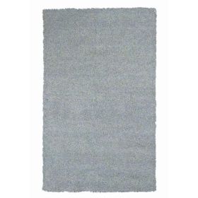 2' x 4' Polyester Blue Heather Area Rug