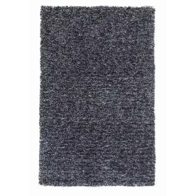 5' x 7'  Polyester Black Heather Area Rug