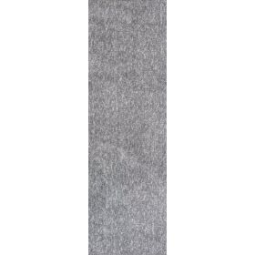 2' x 7' Runner Polyester Grey Heather Area Rug