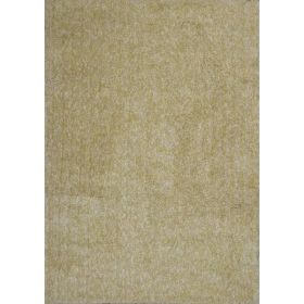 2' x 4' Polyester Yellow Heather Area Rug