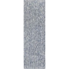 2' x 7' Runner Polyester Slate Heather Area Rug