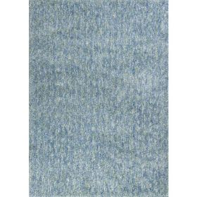 2' x 4' Polyester Seafoam Heather Area Rug