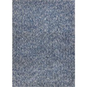 5' x 7'  Polyester Indigo or  Ivory  Heather Area Rug