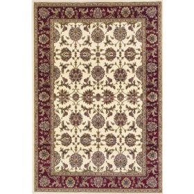 2' x 8' Ivory or Red Classic Bordered Runner Rug