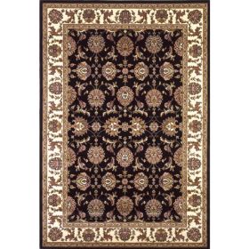 5' x 7' Polypropylene Black or Ivory Area Rug