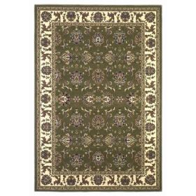 2' x 3' Polypropylene Green or Ivory Accent Rug