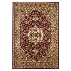 2' x 8' Red or Beige Medallion Runner Rug