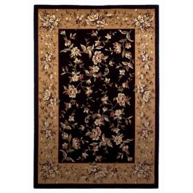 1' x 2' Polypropylene Black or Beige Area Rug