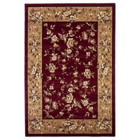 2' x 8' Red or Beige Floral Runner Rug