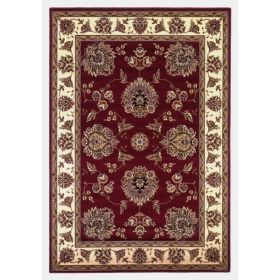 5' x 7' Polypropylene Red or Ivory Area Rug