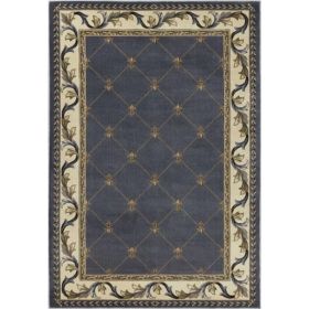 1' x 2' Polypropylene Blue Area Rug